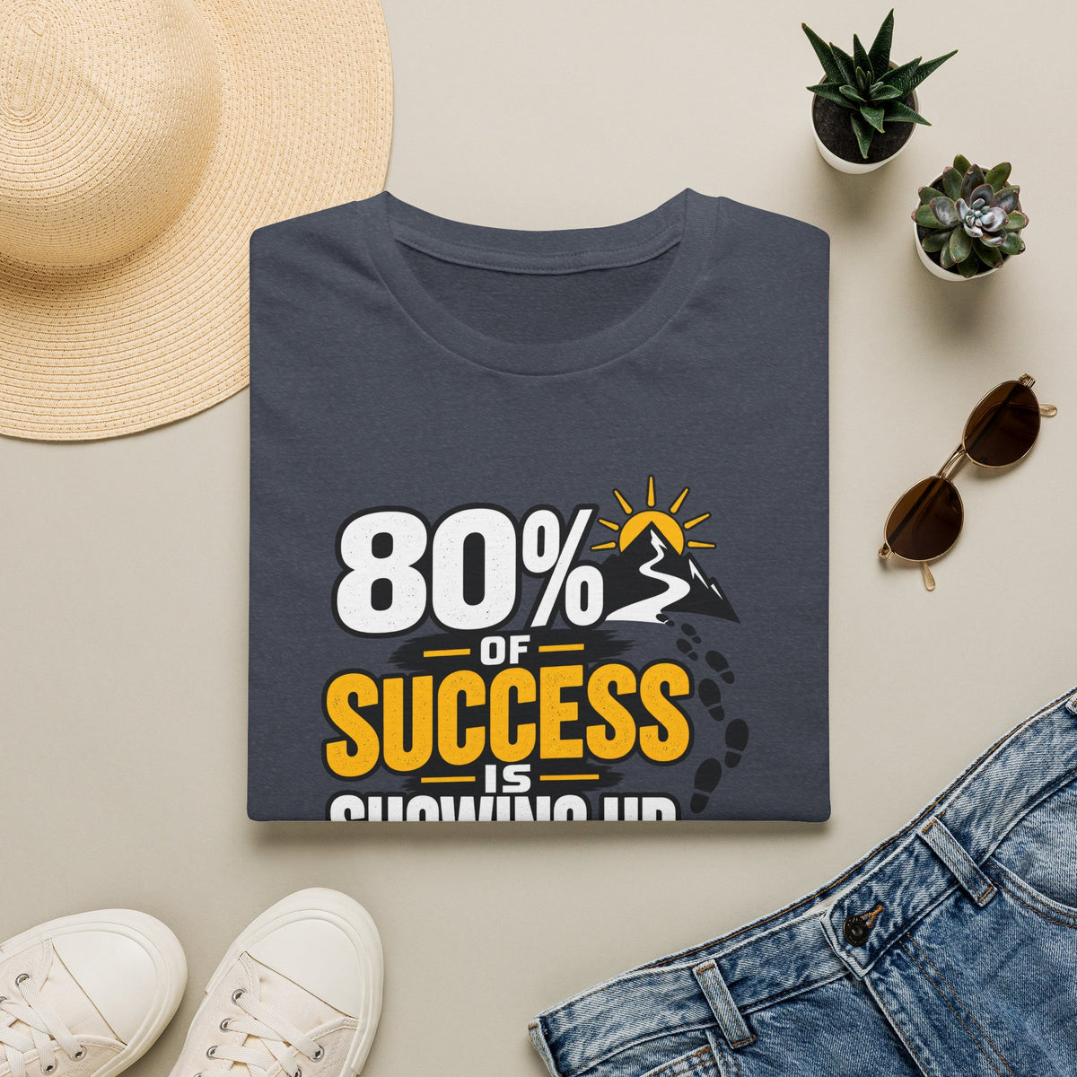 80% of Success Is Showing Up T-Shirt
