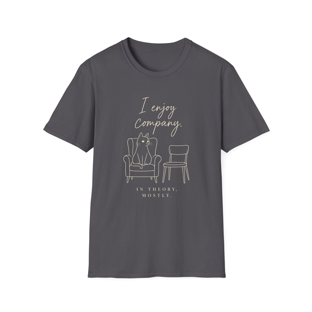 I Enjoy Company Cat T-Shirt — Funny Cat Lover Tee