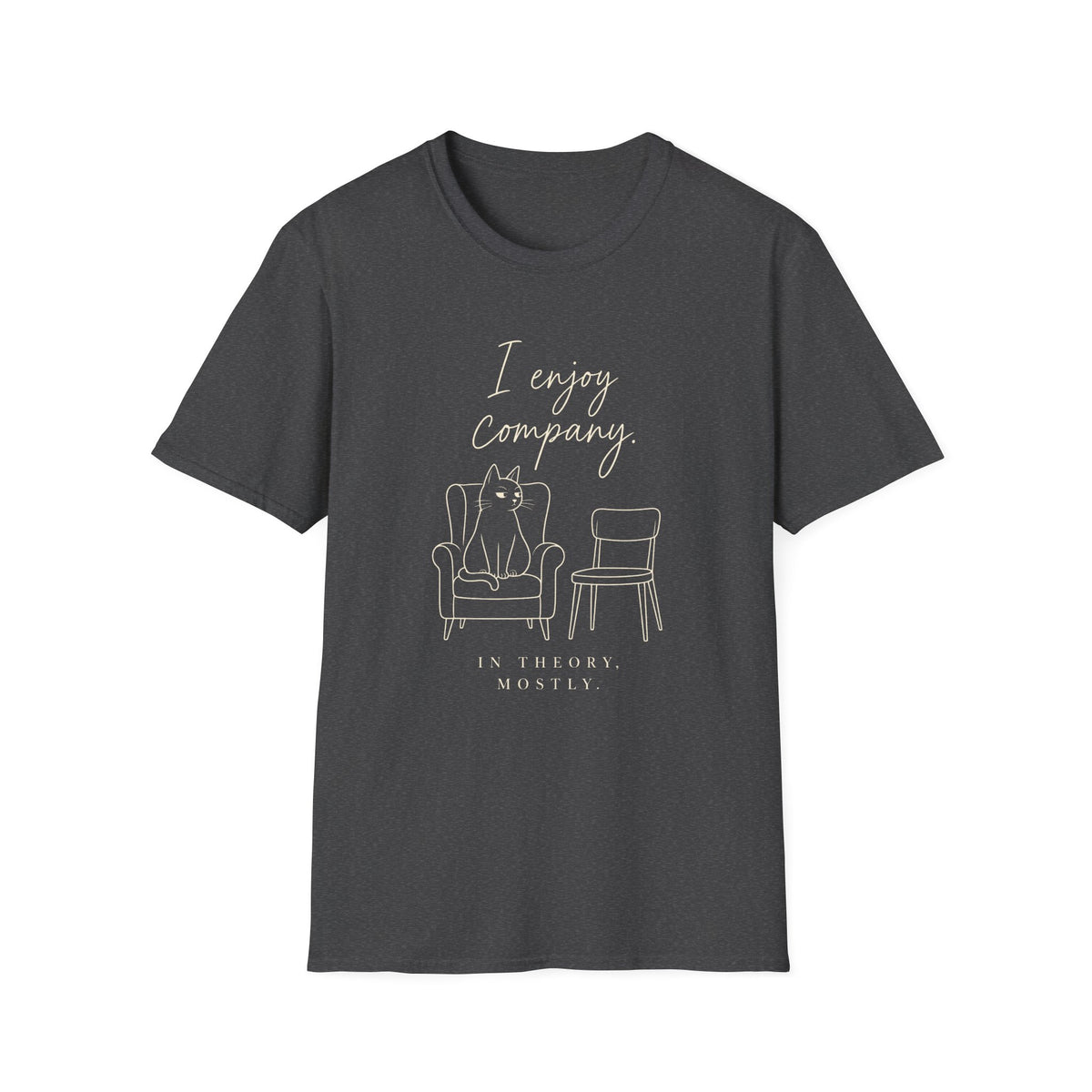 I Enjoy Company Cat T-Shirt — Funny Cat Lover Tee