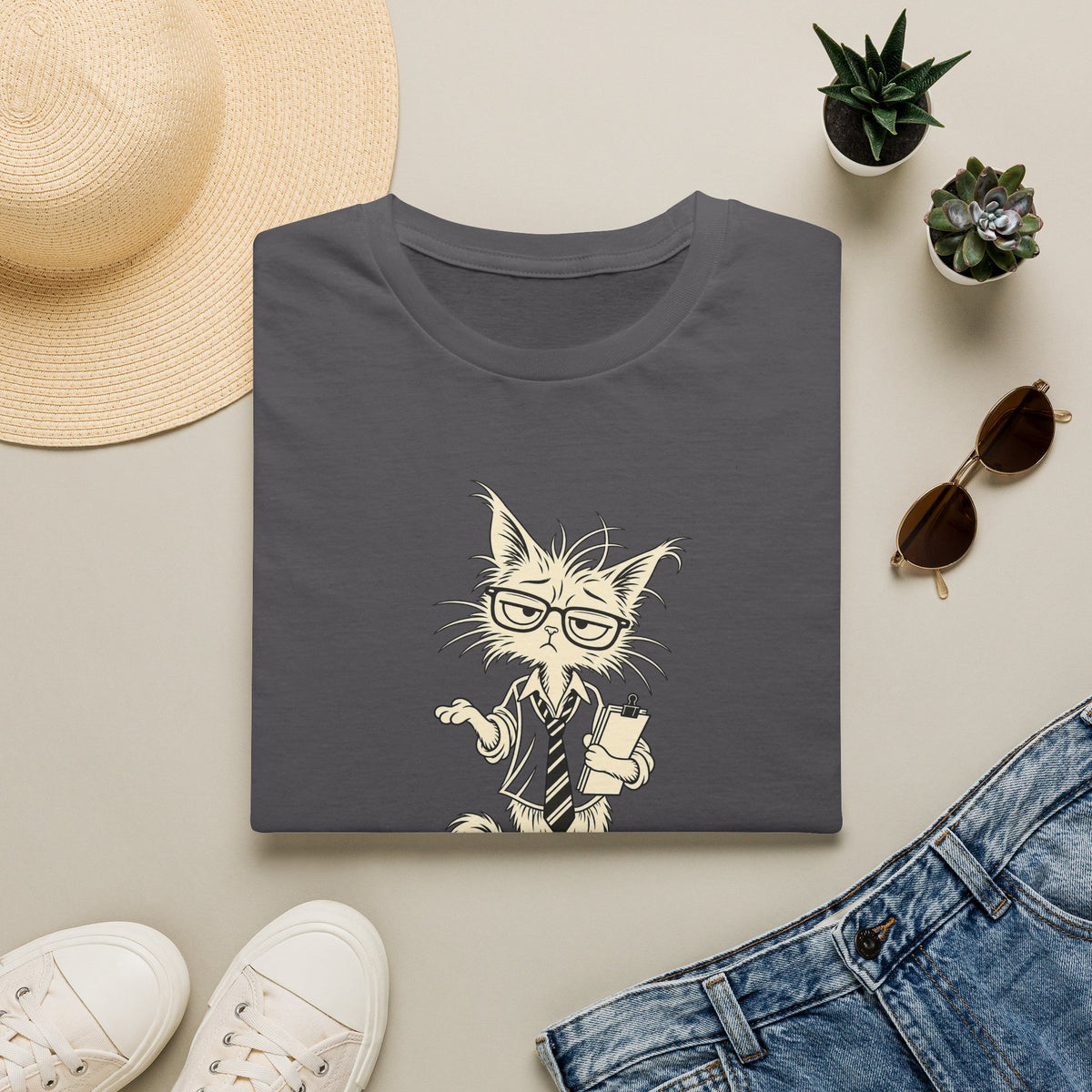 Cat Teacher T-Shirt — "I Can Explain, It Won't Improve Things" Cute Funny Graphic Tee