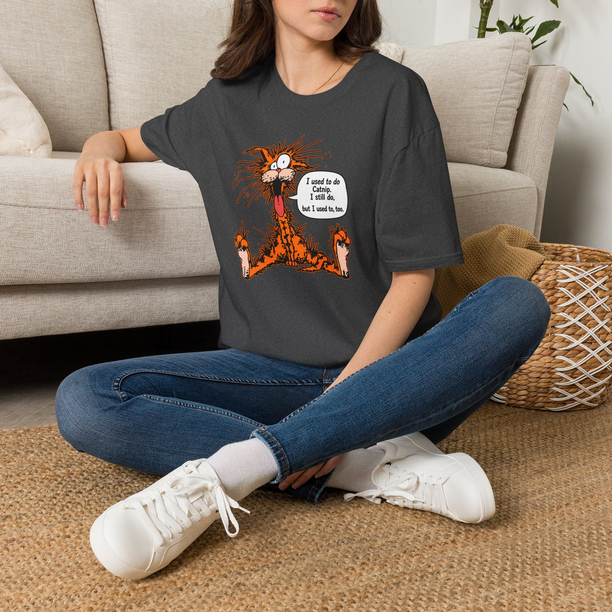 Bill The Cat T-Shirt — Funny "I Used to Do Catnip, I Still Do, But I Used to, Too" Graphic Tee