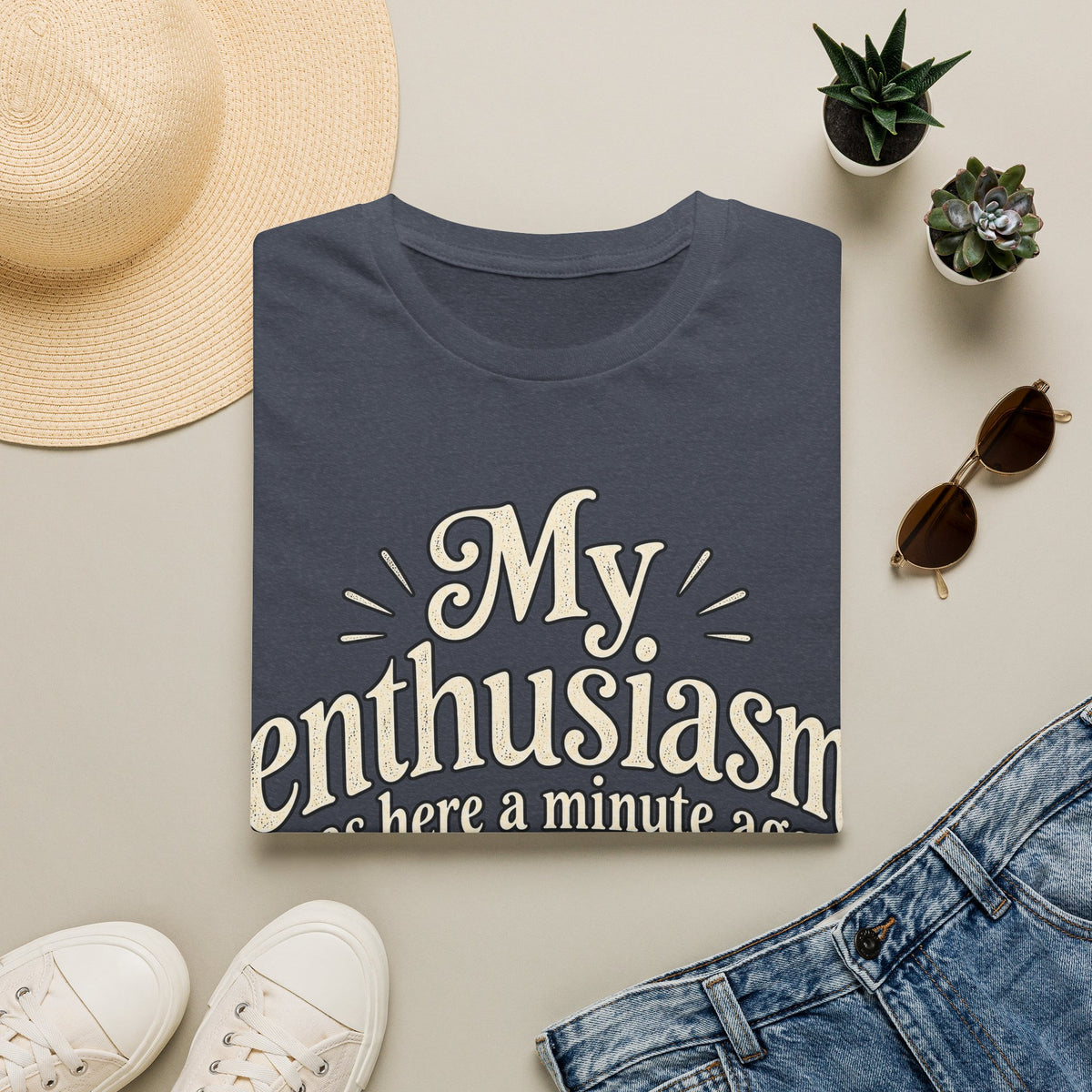 Sloth 'My Enthusiasm Was Here a Minute Ago' T-Shirt