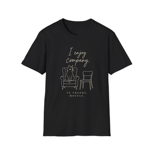 I Enjoy Company Cat T-Shirt — Funny Cat Lover Tee