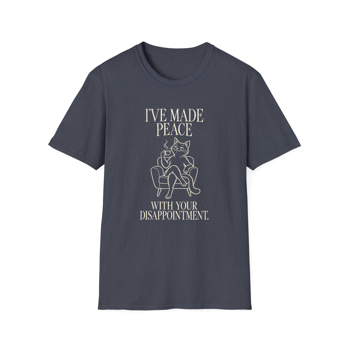 “I’ve Made Peace With Your Disappointment” Graphic Cat Tee