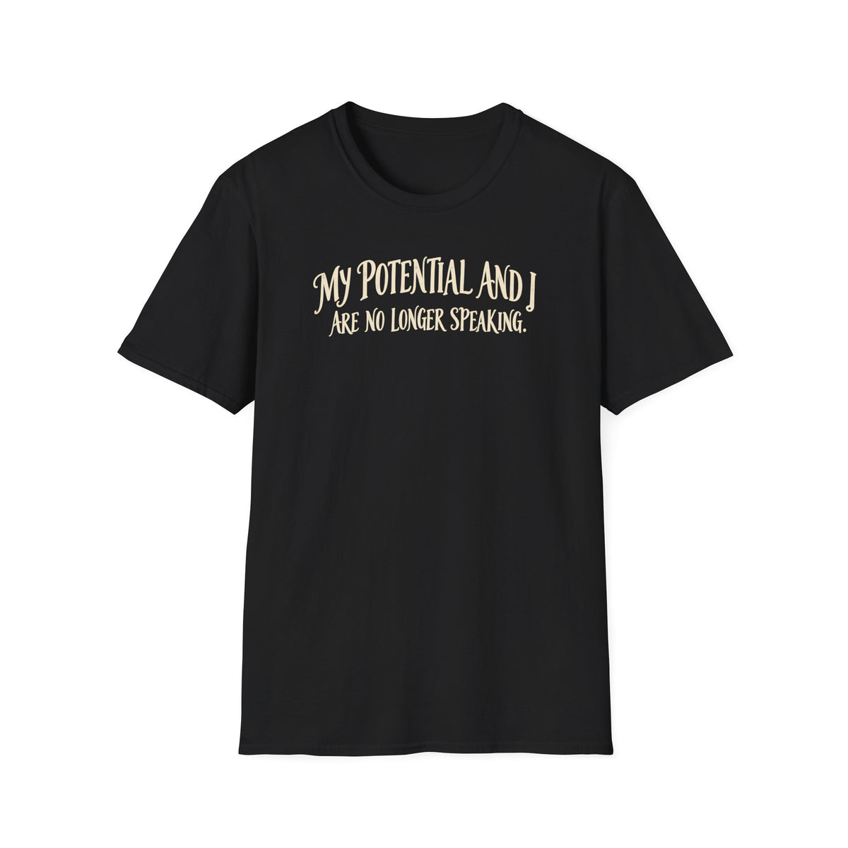 Funny 'My Potential and I Are No Longer Speaking' T‑Shirt