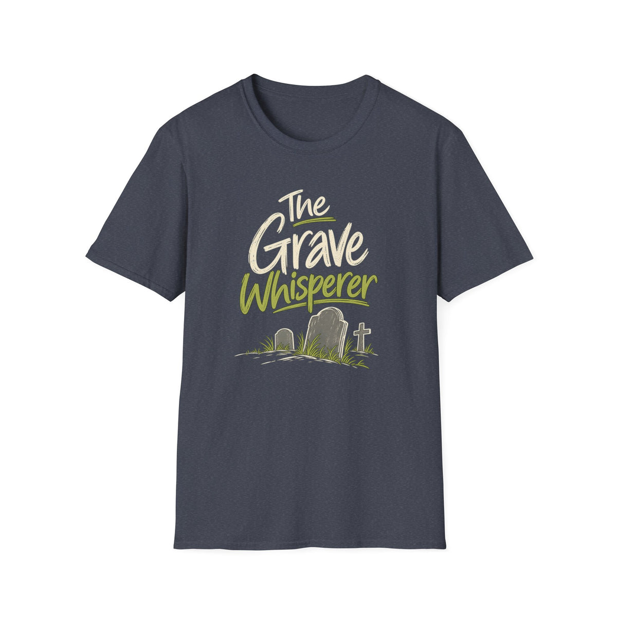 The Grave Whisperer T-Shirt — Funny Halloween Cemetery Graphic Tee