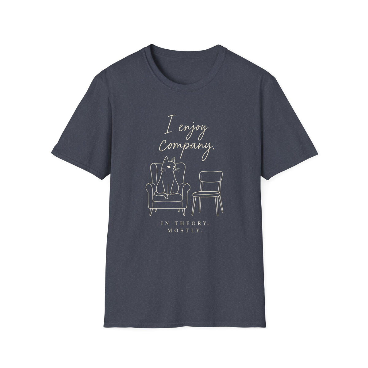 I Enjoy Company Cat T-Shirt — Funny Cat Lover Tee