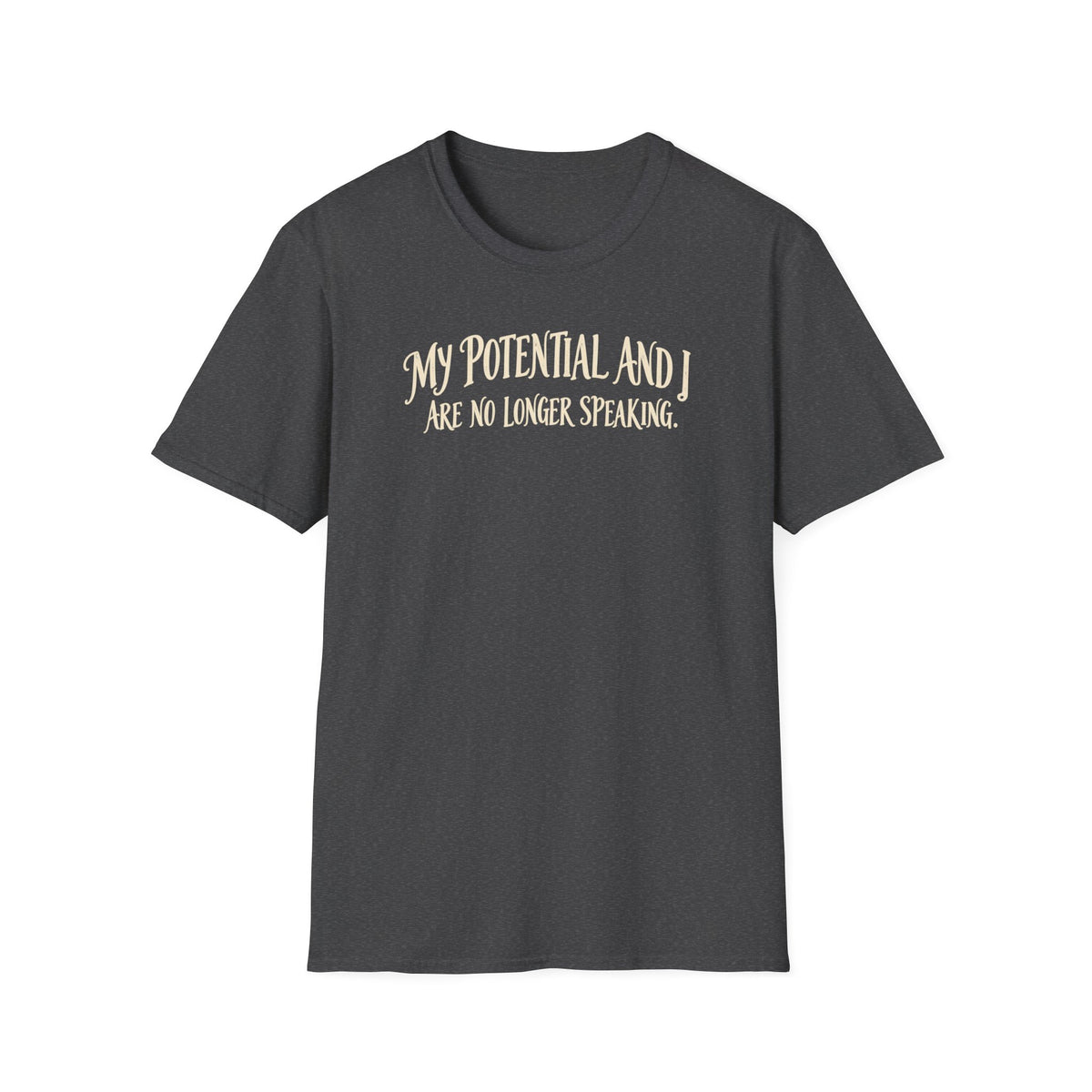 Funny 'My Potential and I Are No Longer Speaking' T‑Shirt